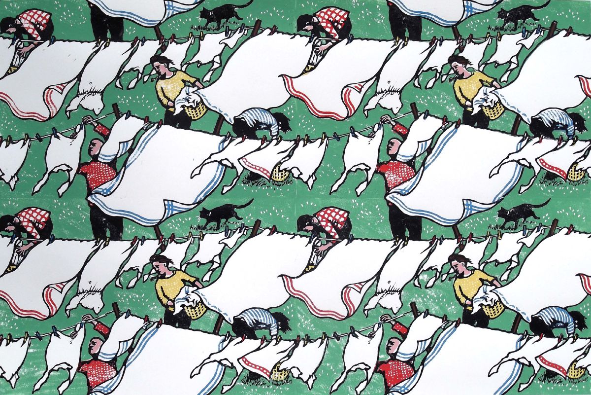 washing line, repeat pattern
